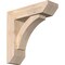 Ekena Millwork Thorton Slat Smooth Bracket w/ Offset Brace, Douglas Fir, 5 1/2"W x 18"D x 18"H BKT0604X18X18THR06SDF - alternate 1